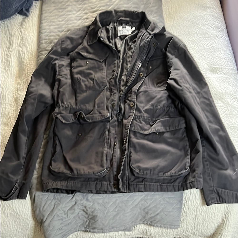 Topman Gray Military Field Coat Utility Style